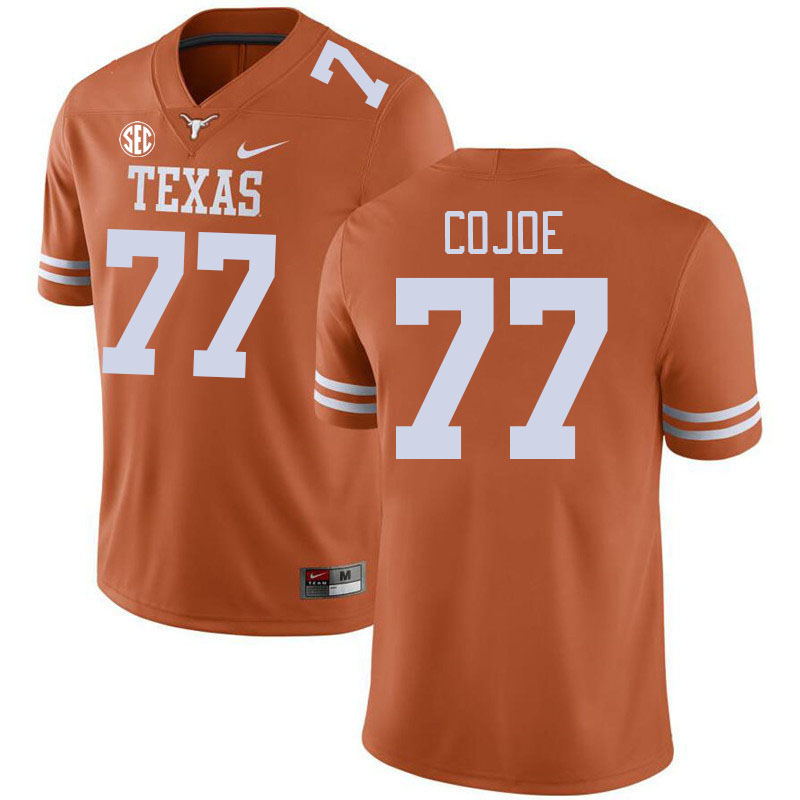Texas Longhorns #77 Andre Cojoe SEC Conference College Football Jerseys Stitched Sale-Orange